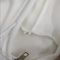 Badymincsl Žene ležerne čvrste džepne košulje s dugim rukavima s kapuljačama s kapuljačom vrhovi