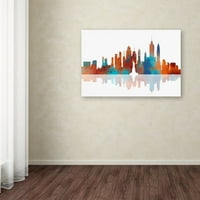 New York New York Skyline Canvas Art by Marlene Watson