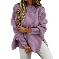 Ženski pulover s patentnim zatvaračem, zimski džemper s patentnim zatvaračem, opušteni casual topli puloveri,