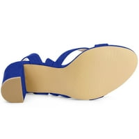 Jedinstvene povoljne povoljne žene Otvorene nožne prste Cisscross čipkaste sandale s petom pete