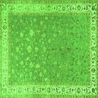 Tradicionalni pravokutni perzijski tepisi u zelenoj boji tvrtke, 6' 9'