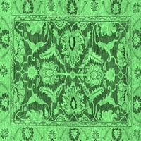 Tradicionalne prostirke za sobe u pravokutnom orijentalnom stilu u smaragdno zelenoj boji, 2' 3'