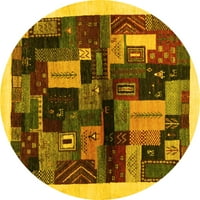 Ahgly Company zatvoreni okrugli sažetak žutih prostirki za suvremene površine, 5 'krug