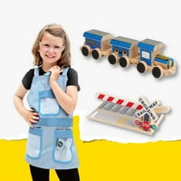 Komplet za izradu i učenje dječjeg vlaka vlastitim rukama s pravim alatima i pregačom konduktera