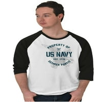 Svojstvo američke mornarice Semper Fortis Sleeve Tee Muškarci Žene Brisco Brands 2x