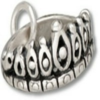 Sterling Silver 30 BO lanac 3D draguljara Tierra ili ogrlica za privjesak