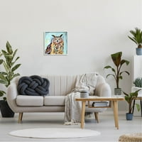 Ulični stil Moderne sove životinje i insekti slikaju bijeli uokvireni umjetnički print zidni umjetnost