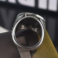 Vuk prsten za muškarce Norse Viking Nordic Wolf Head Ring Retro Wolf Totem Totem Amulet Ring Animal Wolf Pesonality