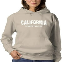 Ljetni raj Kalifornijski hoodie Women -image by Shutterstock, ženski medij