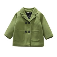 Malini za bebe kabel s kaputom jakne dugih rukava jakne kaput dječaci zimski kaput