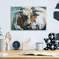 Epska umjetnost 'Big Bull' Renee Gould, akrilna staklena zidna umjetnost, 16 x12