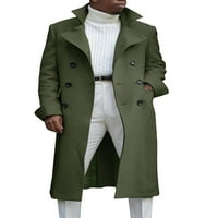 _ / Proljeće / jesen i zima muški modni kardigan s dva reda gumba duga vjetrovka poslovni casual kaput za zrelu