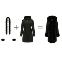 TAWOP ženske jakne i park -ženke ženske toplo dugi kaputa kapuljača jakna s ovratnikom vitke zimske parke nadmašuju