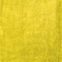 Pravokutni apstraktni žuti Moderni unutarnji tepisi tvrtke, 7' 9'