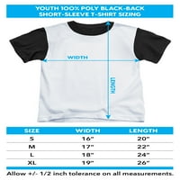 Majica za mlade u crnoj boji s kratkim rukavima Straga - majica za mlade - Majica kratkih rukava - Majica kratkih