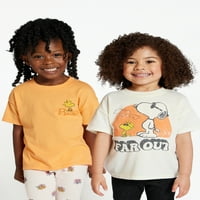 Kikiriki Snoopy Toddler Boy Grafičke majice, 2-pack, veličine 2T-5T