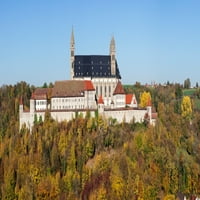 Benediktinski samostan Comburg, Steinbach, Kochertal, Švapska dvorana, Hohenlohe, Baden Vurtemberg, Njemačka tiskanje