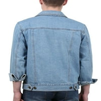 Muškarci odbijaju ovratnike za poklopce džepova traper jakna