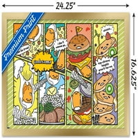 Gudetama - plakat na zidu s hranom, 14.725 22.375