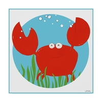 Zaštitni znak likovna umjetnost 'Calvin the Crab' platno umjetnost do lipnja Erica Vess