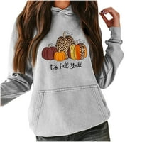 Viadha ženska jesenska kapuljača Ladies Fashion Halloween Print labavi dugi rukavi velika veličina ležerni džemper