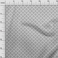 Pamučna poplin tkanina u obliku slova u, ispisana trokutastim blokovima širine dvorišta