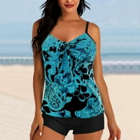 Ženski kupaći kostim na tregerima, odvojeni set za plažu, digitalni tiskani bikini set, bikini set