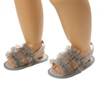 Ljetne sandale za djevojčice s ravnim potplatom od tila