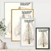 DesignArt 'Bijela vintage orhideja I' tradicionalno uokvireno platno zidno umjetnički tisak