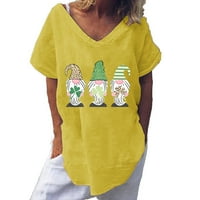 Ženska majica za Dan svetog Patrika s izrezom u obliku slova A, pokloni za sretan zeleni dan, ugodni ležerni vrhovi,