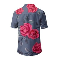 Ljetne majice za žene, majice kratkih rukava s cvjetnim printom, seksi labava majica s izrezom u obliku slova