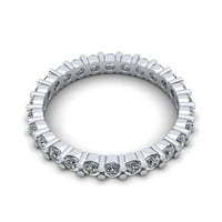 Prirodni dijamant okruglog reza od 1,35 karata s klasičnim zajedničkim zupcem za žene za godišnjicu braka, prsten