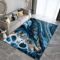 Tepih od svježeg plavog mramora jednostavan personalizirani ukrasni tepih unutarnji tepih od super mekog pahuljastog