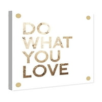 Wynwood Studio tipografija i citati zidne umjetničke platnene otiske 'Učini ono što volite citate' Ljubavni citati