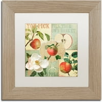 Zaštitni znak likovna umjetnost Apple Blossoms II Canvas Art by Color Bakery White Matte, breza