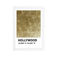 Wynwood Studio Cities and Skylines uokvireni zidne umjetničke otiske 'Hollywood Color Swatch' United States Cities