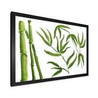 Designart 'Šuma grana bambusa iv' tropska uokvirena umjetnički tisak