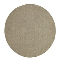 6' okrugli, škriljevac ovalni pleteni tepih za unutarnju i vanjsku upotrebu