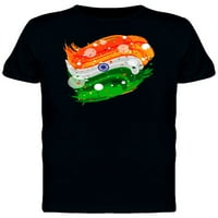 Grunge Abstract Indian Flag majica muškarci-IMAGA SHATTRECTOCKA, MUŠKARCI X-LORGE