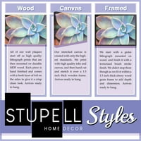 Stupell Home Decor Collection New York State Home Sweet Home sočni akvarel vinjete Wood Art Art