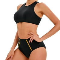 AAYOMET kupaći kostim za žene žene crni sportovi podijeljeni kupaći kostim Konzervativni s podijeljenim kostimom