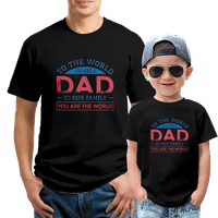 Očev Dan poklona sina kćeri majice za tatu pamučni vrhovi kratkih rukava udobne majice majice