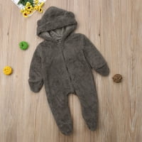 Nokiwiqis novorođenčad Dječak nejasna odjeća s kapuljačama s kapuljačom odjeće za kombinezon za kombinezon 0-24m