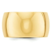 Polukružni prsten od žutog zlata, veličine 6,5