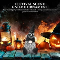 Patuljasta scena za Noć vještica, ukras lutke Gnome, festivalska scena, ukras gnome